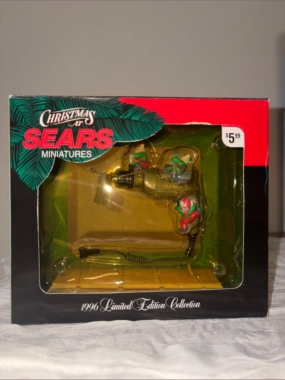 Vintage Sears Craftsman Power Drill Christmas Ornament
